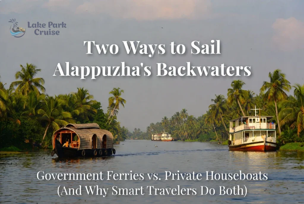 Two Ways to Sail Alappuzha’s Backwaters — Government Boat Service vs. Private Houseboats (And Why Smart Travelers Do Both)
