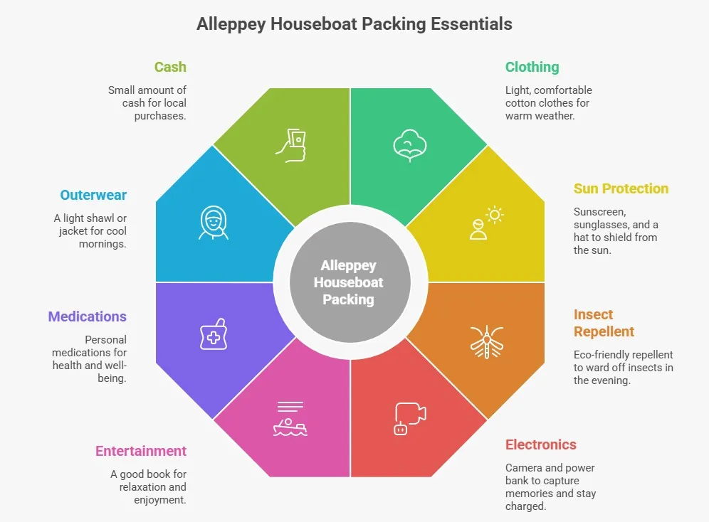What to Pack for Your Alleppey Houseboat Stay